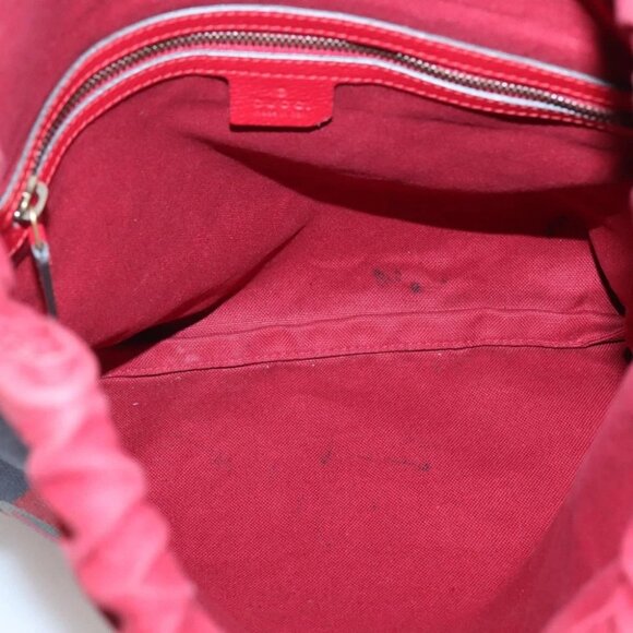 GUCCI Web Sherry Line Backpack Canvas Red Blue 473872 Auth 125637 - Picture 12 of 16